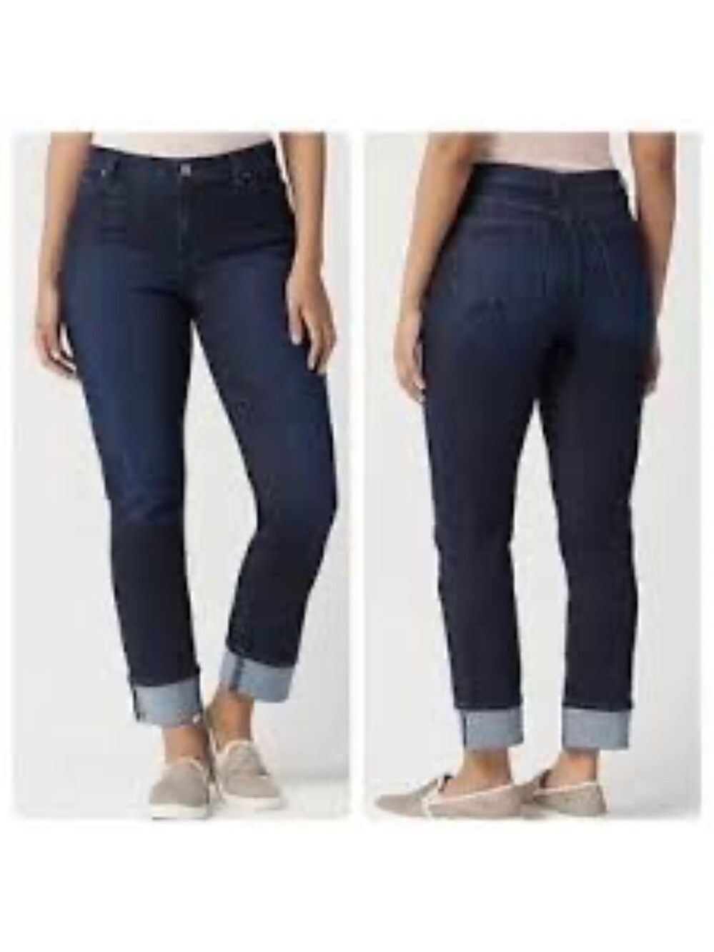 Susan Graver Stretch Denim Straight Leg Jeans
